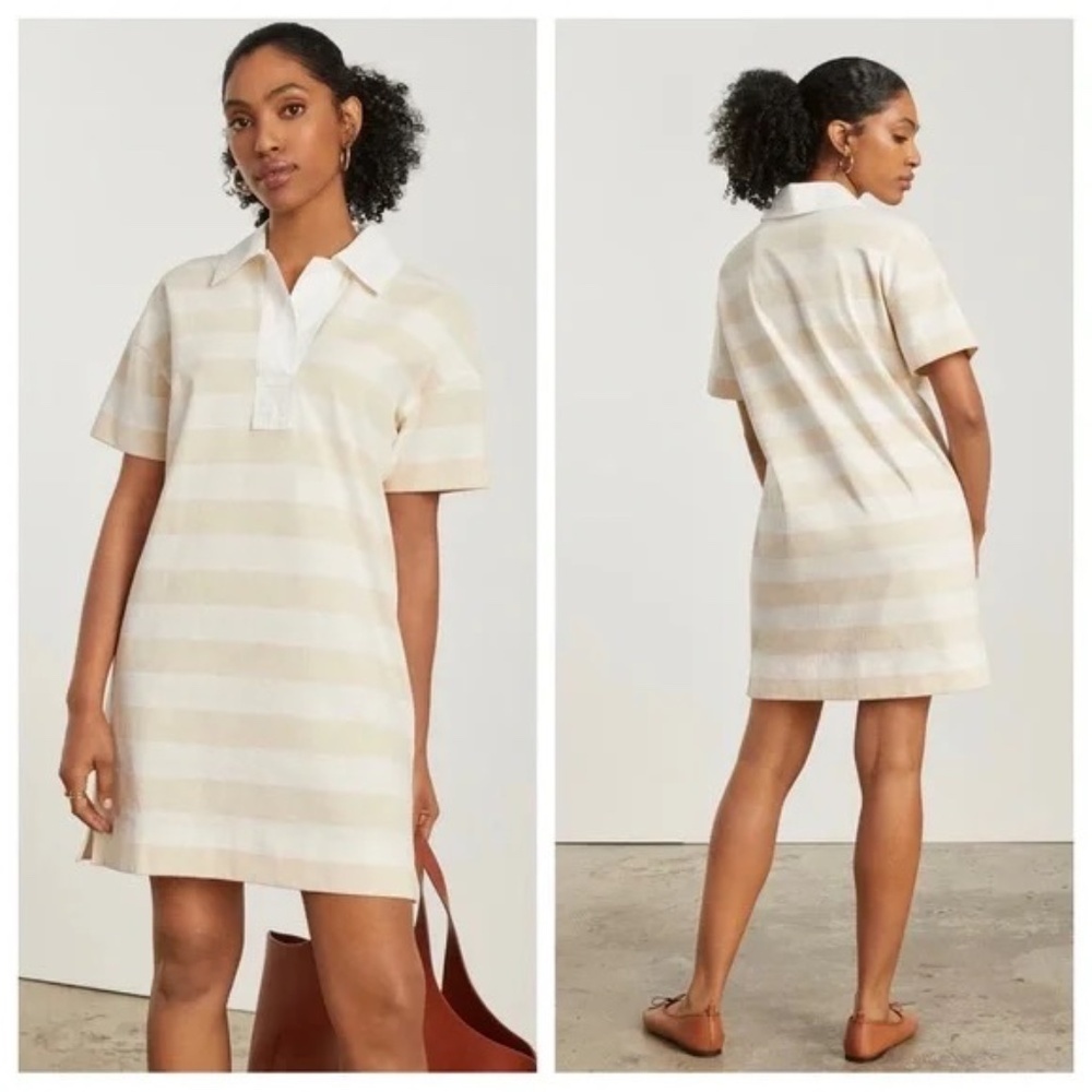 New! EVERLANE The Retro Jersey Polo Shirt Mini Dress 25210 NWT - Picture 11 of 11